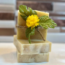 Load image into Gallery viewer, ‘Dandelion and Poppyseed’ Cold Process Soap Bar
