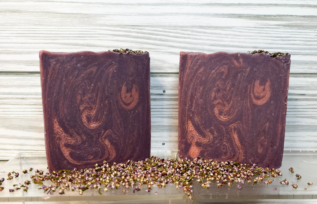 ‘Pink Heather’ Cold Process Soap Bar